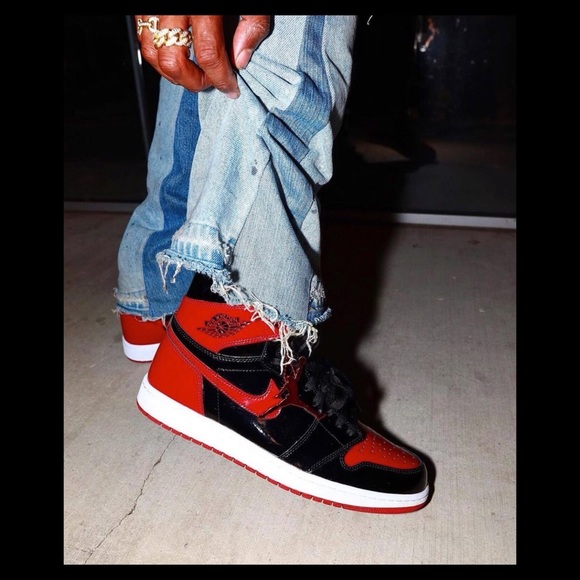 AIR JORDAN 1 RETRO HIGH OG \'PATENT BRED\' / SIZE 10 MENS / WMNS 11.5 main image 6